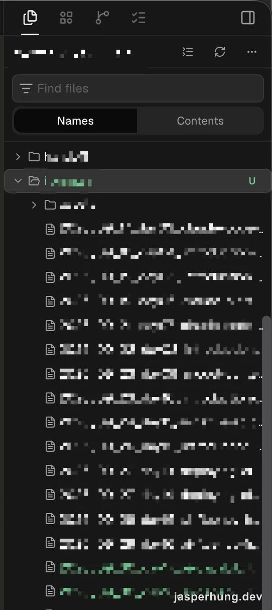 Orca Explorer sidebar 顯示專案檔案