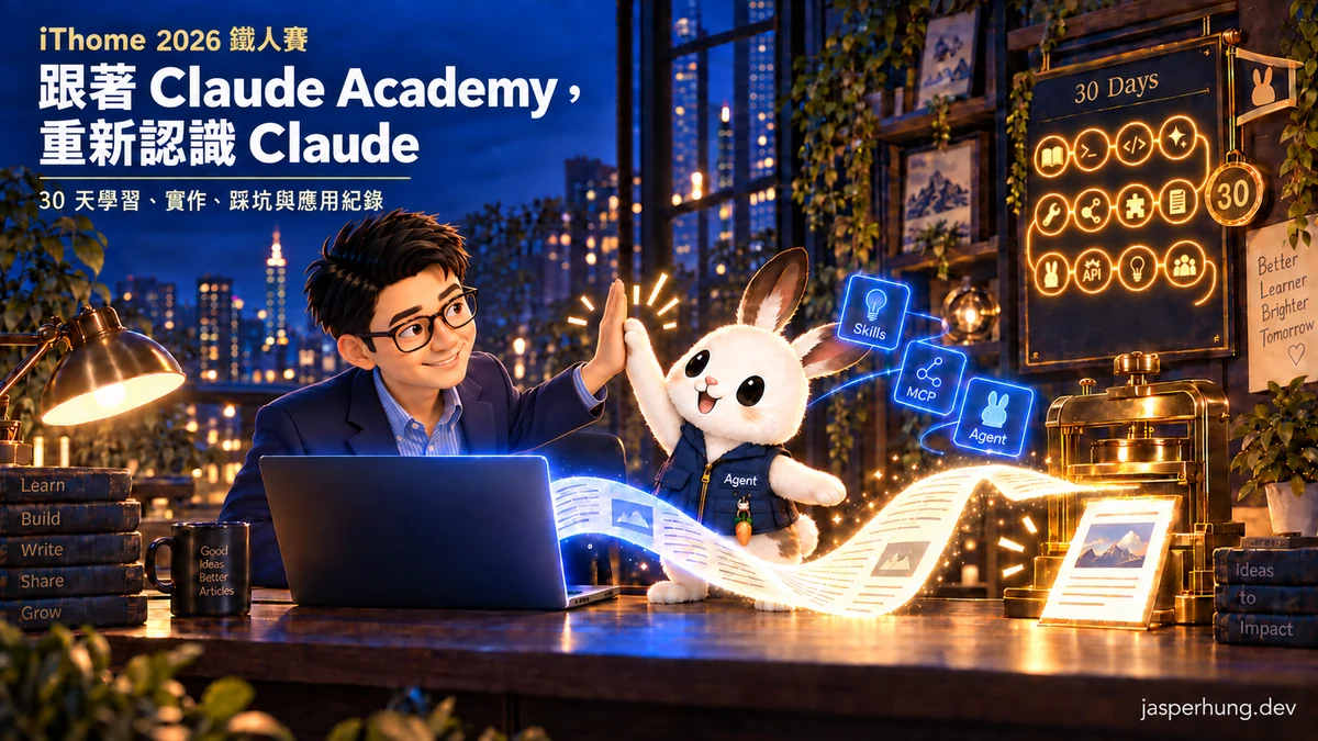 iThome 2026 鐵人賽：跟著 Claude Academy，重新認識 Claude 系列封面
